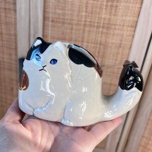 Vintage Ceramic Cat Tape Dispenser